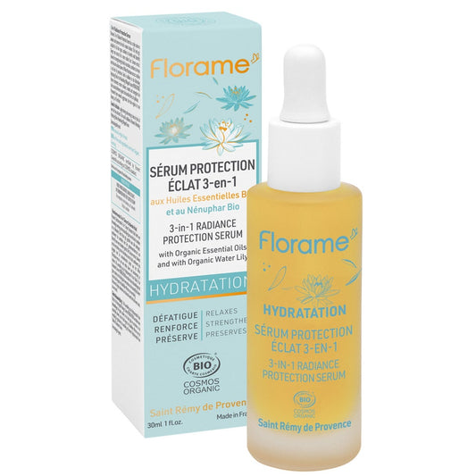 Sérum Protection Éclat 3-en-1 Bio 30ml Florame