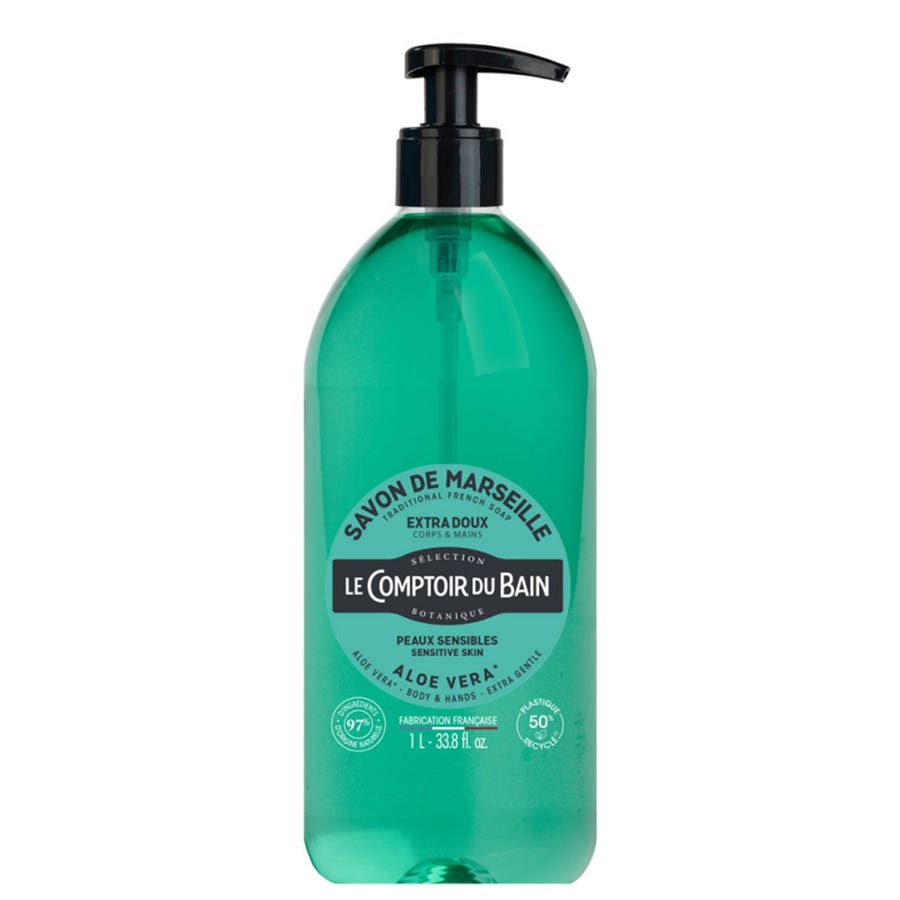 Savon De Marseille Body And Hands Soap 1l Corps Et Mains Peaux Sensibles Le Comptoir Du Bain