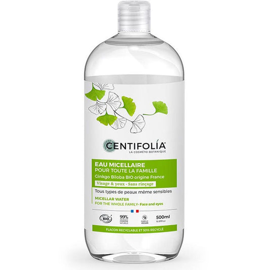 Micellar Water 500ml Hydratation pour toute la famille Face & eyes leave-in Centifolia