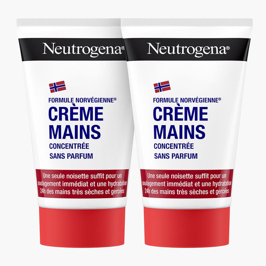 Hands Cream Concentrate Perfumes Free 2x50ml Neutrogena