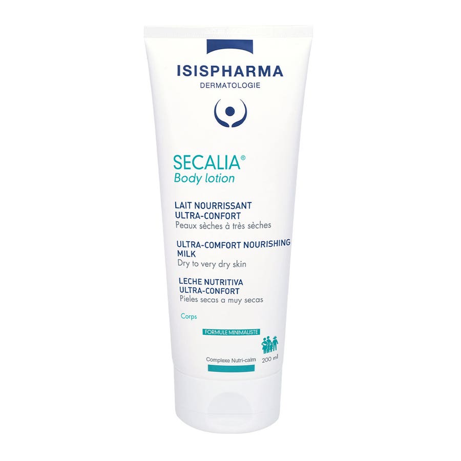 Ultra-Comfort Nourishing Milk 200ml Secalia Dry to Very Dry Skin Isispharma