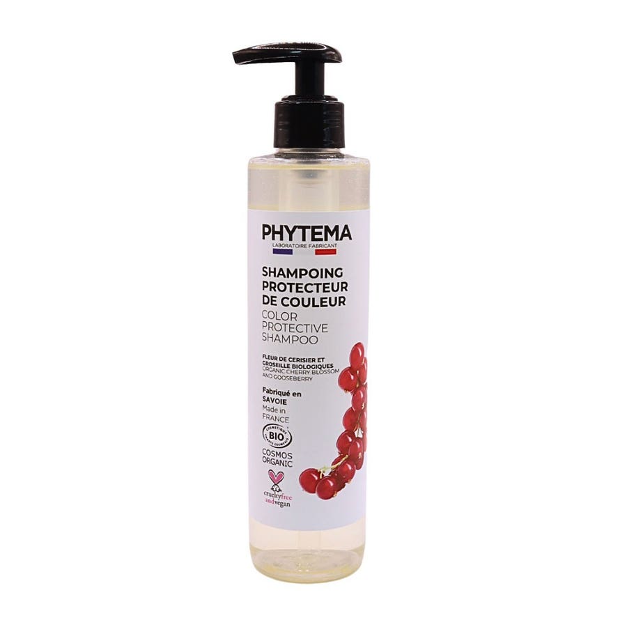 Colour Protecting Shampoo 250ml Organic Fleur de cerisier and Redcurrants Phytema