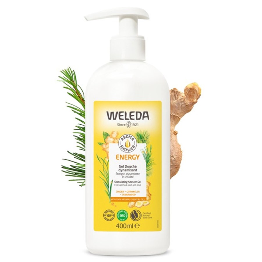 Shower Gel 400ml Aroma Shower Energy All Skin Types Weleda