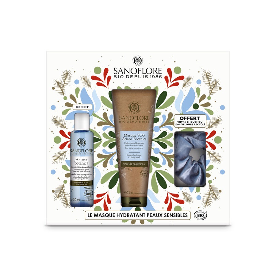 Coffret Noel Peaux Sensibles Bio Aciana Botanica Sanoflore