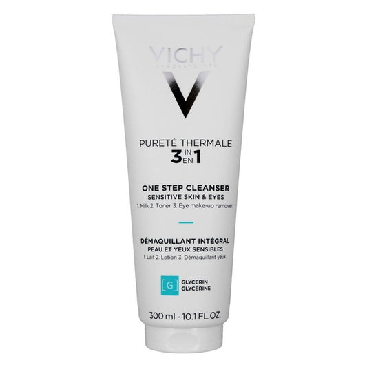 3 In 1 One Step Cleanser 300ml Purete Thermale Visage Et Yeux Peaux Sensibles Vichy