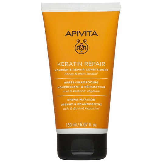 Nourishing and Repairing Conditioner 150ml Keratin Repair Dry and Damaged Hair Apivita