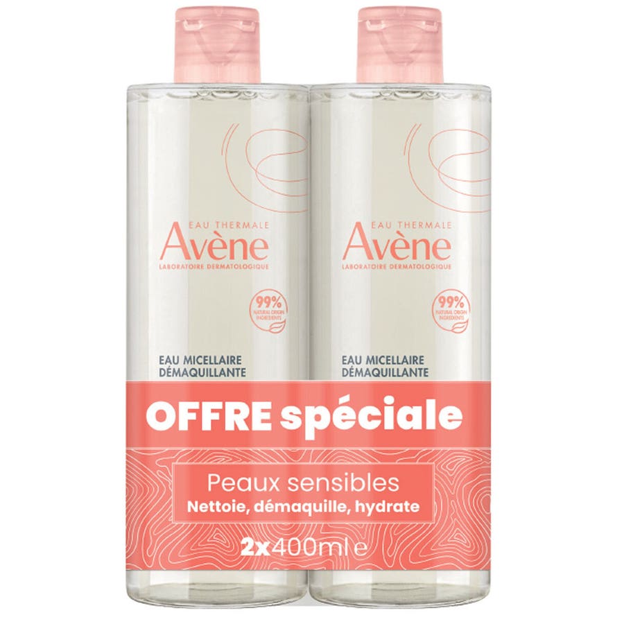 Micellar Lotion 2x400ml Mes Essentiels Sensitive Skin Avène