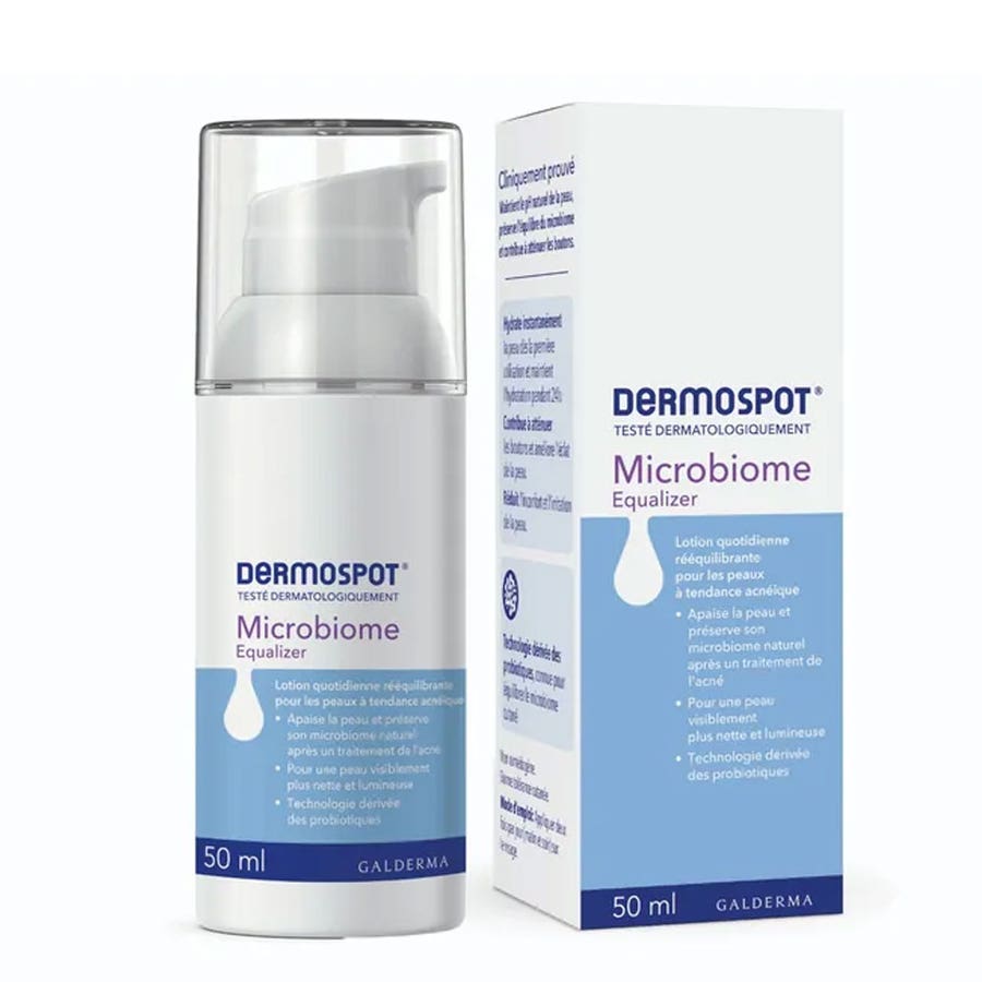 Hydrating Lotion 50ml Dermospot Microbiome Equalizer Acne-prone Skin Galderma