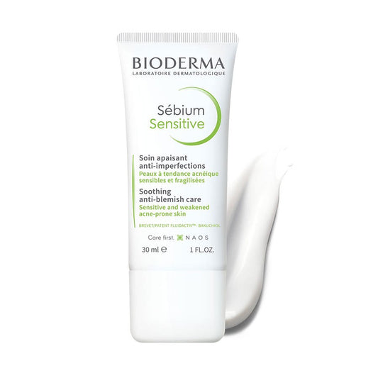 Sensitive Soothing Anti Blemish Care Acne Prone Skins 30ml Sebium Peau acnéique Bioderma