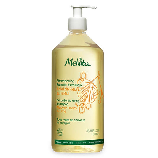 Extra-gentle Family Shampoo Flower Honey & Lime 1l Melvita