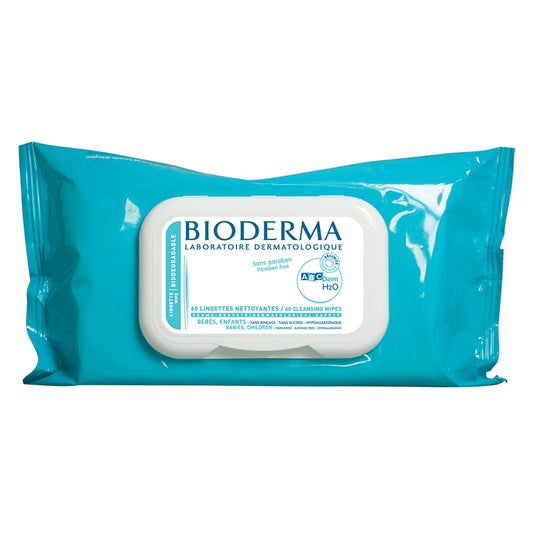 H2o Cleansing Wipes X60 60 Abcderm H2o Bioderma