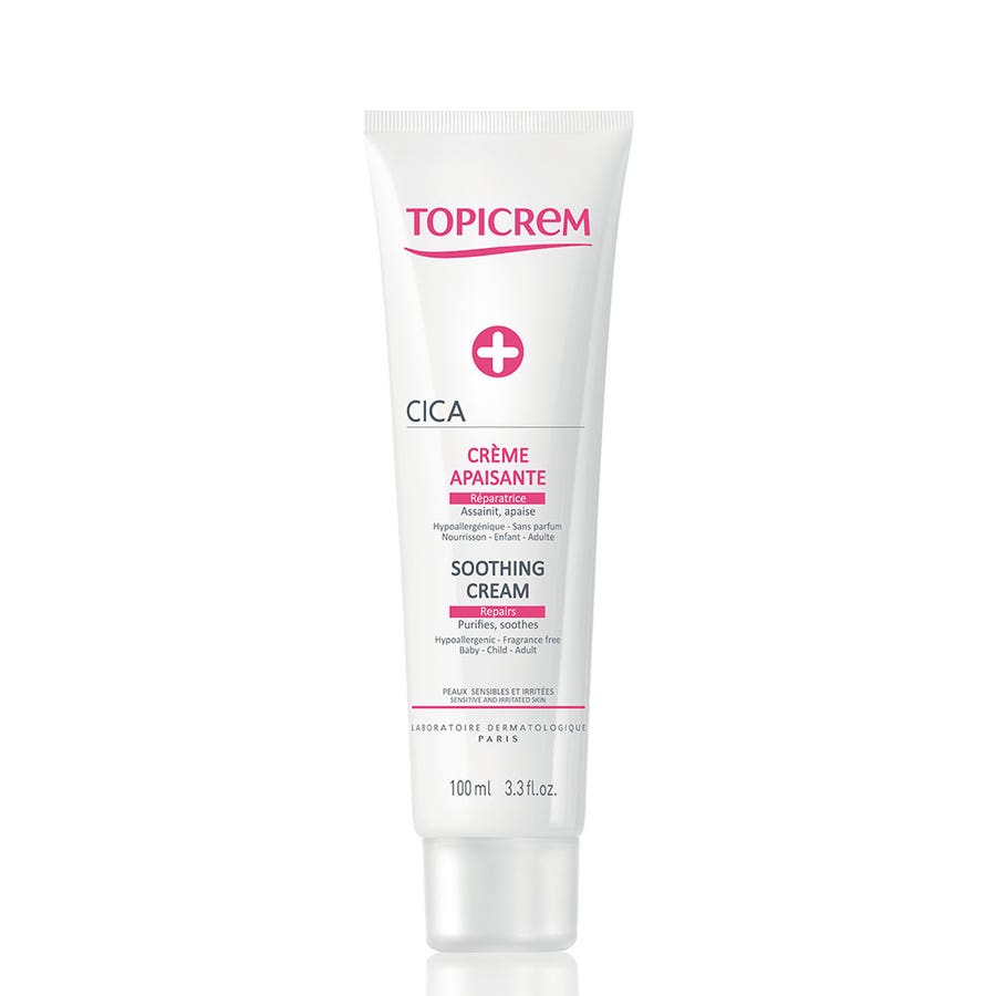 Topicrem Cica Repair Soothing Cream Irritated Skins 100ml Cica Peaux Irritees Topicrem