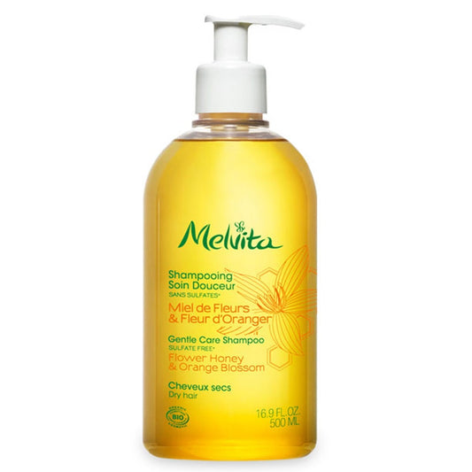 Gentle Care Shampoo Flower Honey & Orange Blossom Sulfate Free 500ml Melvita