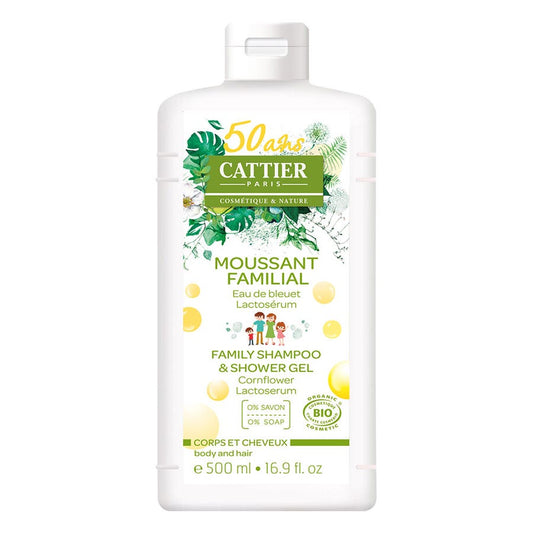 Cattier Shower Gel Family Shampoo And Shower Gel 500ml (16.91fl oz)