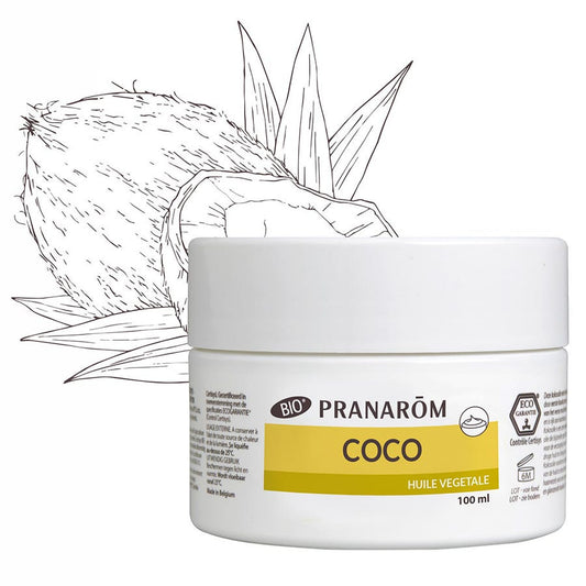 Organic Coconut Oil 100 ml Les Huiles Végétales Pranarôm