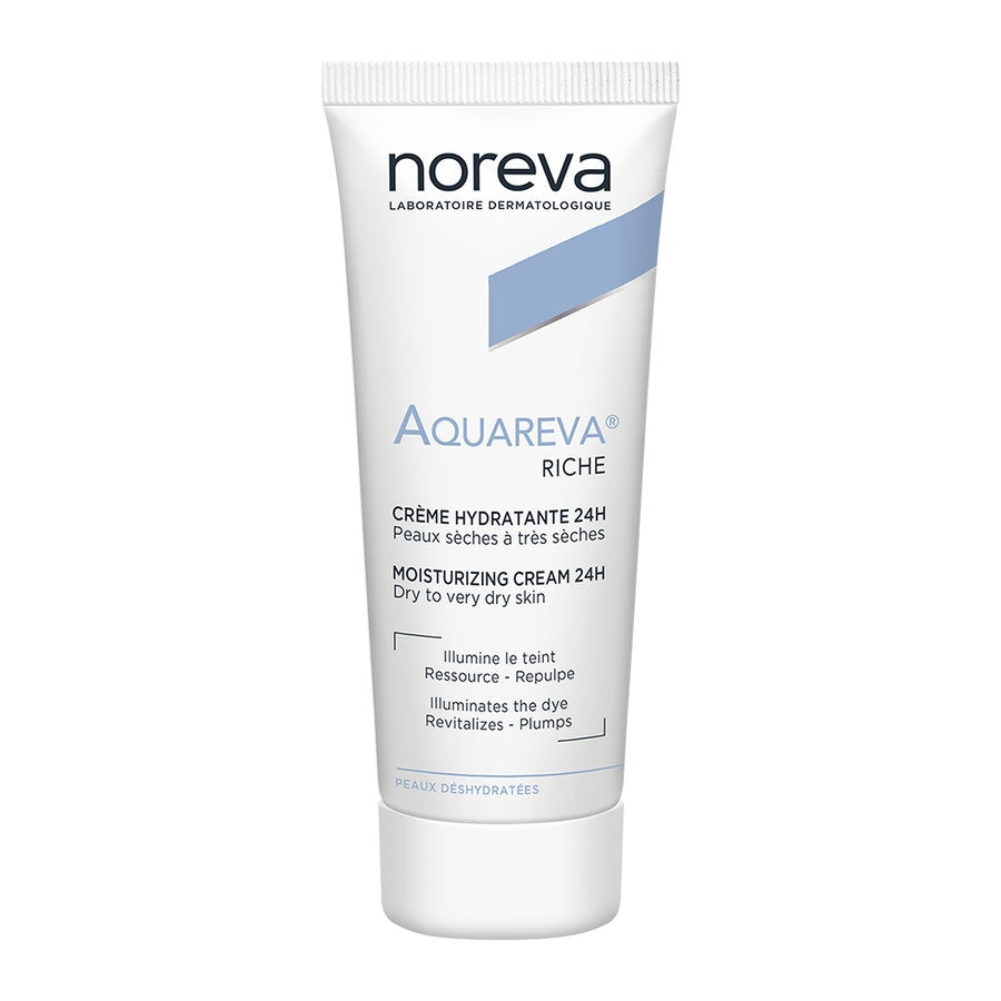 24h Moisturising Cream 40ml Aquareva Rich Texture Noreva