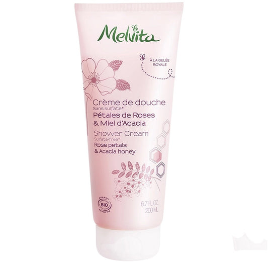 Melvita Shower Cream Rose Petals And Acacia Honey 200ml (6.76fl oz)