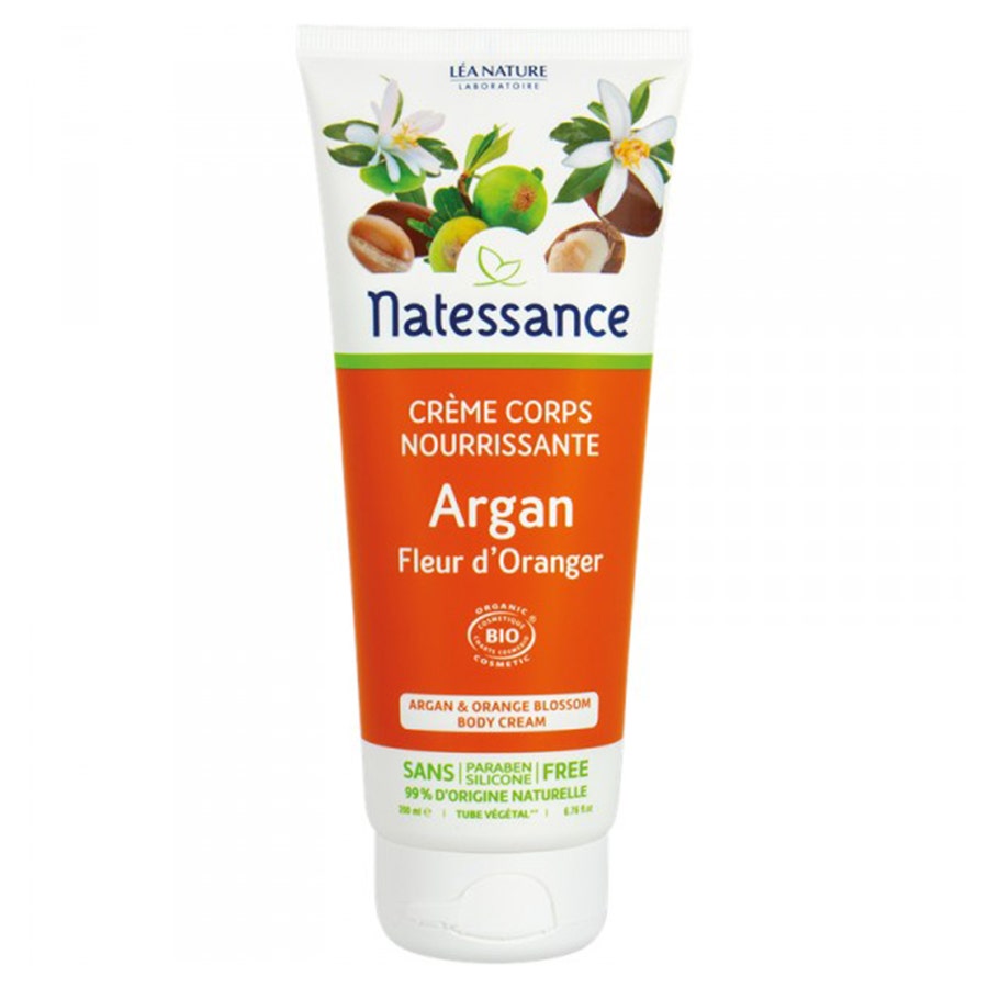 Natessance Creme Corps Argan Fleur D'oranger Bio 200 ml Argan Natessance