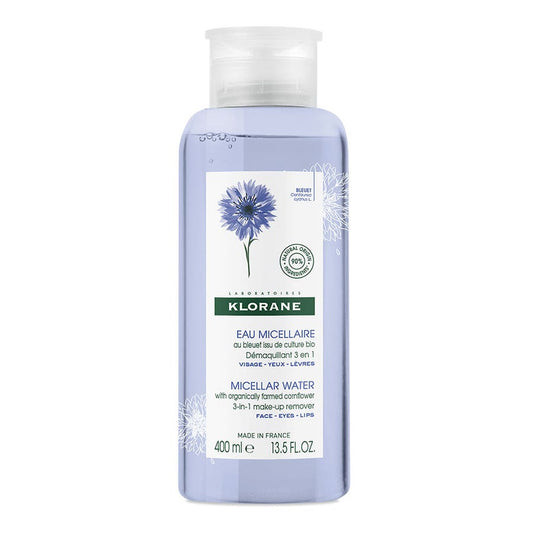 Micellar Water 400ml Bleuet Visage Yeux Levres Klorane