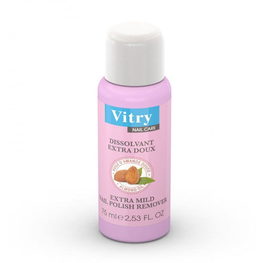 Extra Mild Nail Polish Remover 75ml Nail Care Vitry