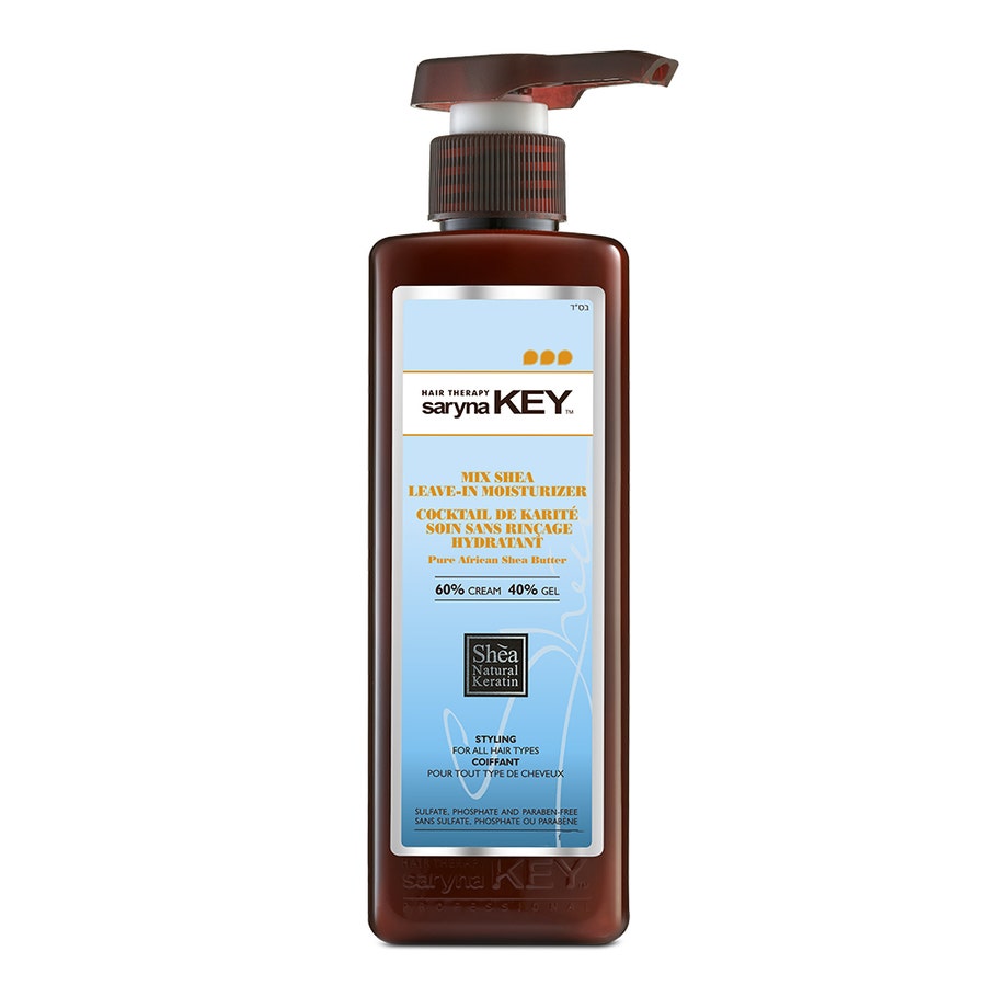 Cocktail De Karite Soin Sans Rincage Hydratant 60% / 40% Styling Beurre De Karite D'afrique 300ml Pur Saryna Key