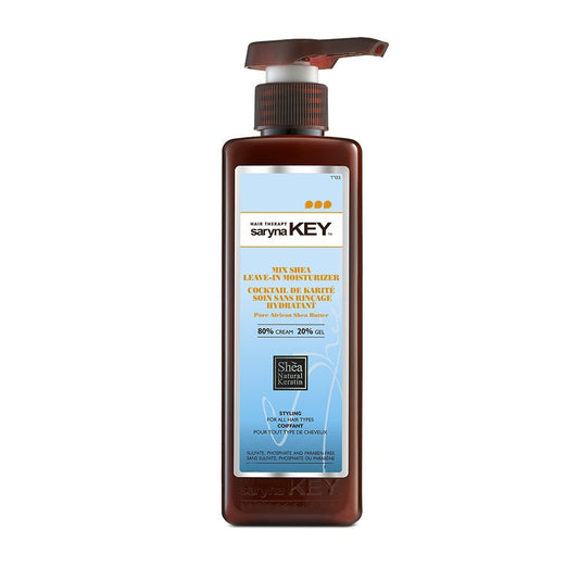 Cocktail De Karite Soin Sans Rincage Hydratant 80% / 20% Styling Beurre De Karite D'afrique 300ml Saryna Key