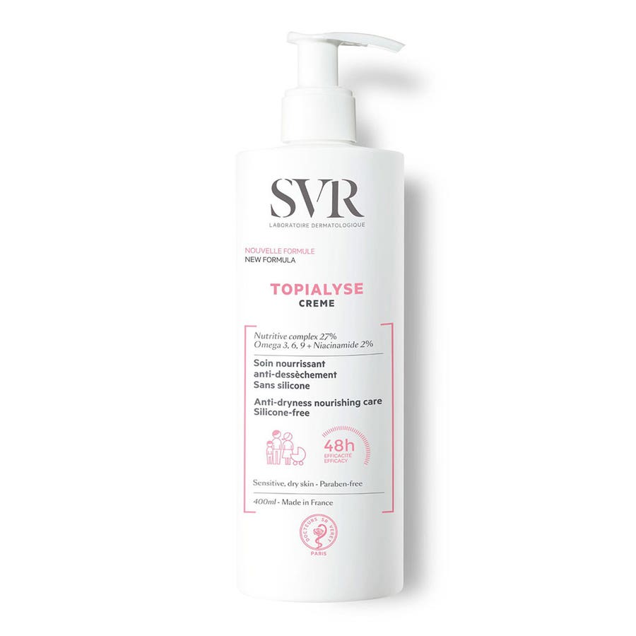 Svr Topialyse Anti Dryness Nourishing Care Silicone Free 400ml Topialyse Svr