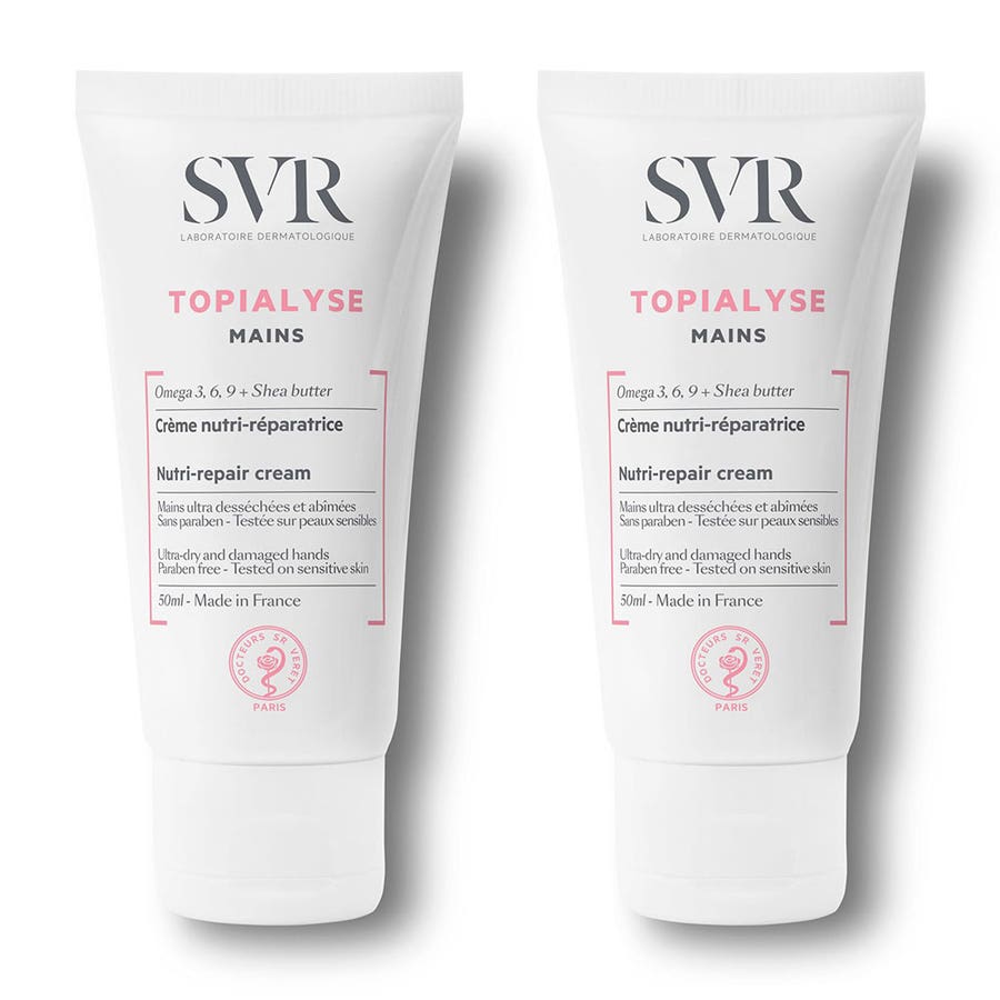 Nutri Repair Hand Cream 2x50ml Topialyse Svr