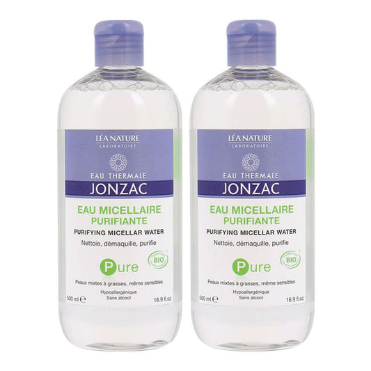 Organic Purifying Micellar Water Combination To Oily Skins 2x500ml Eau thermale Jonzac