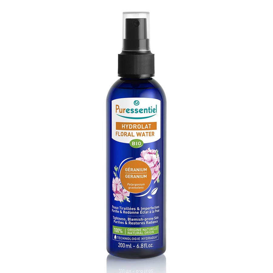 Organic Geranium Hydrosol 200ml Hydrolat Puressentiel