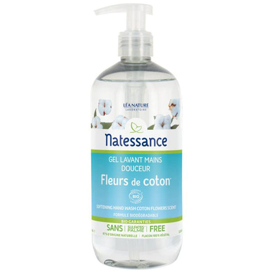 Coton Flower Hand Washing Gel 500ml Natessance