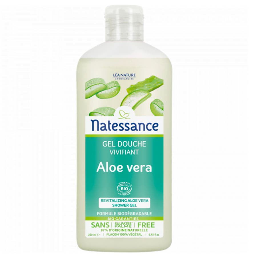 Refreshing Aloe Vera Shower Gel 250ml Natessance