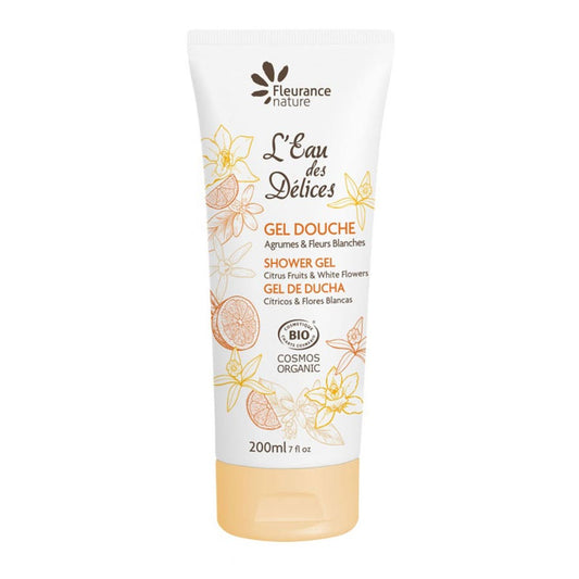 Eau des délices Shower Gel Citrus and white flowers 200ml Fleurance Nature