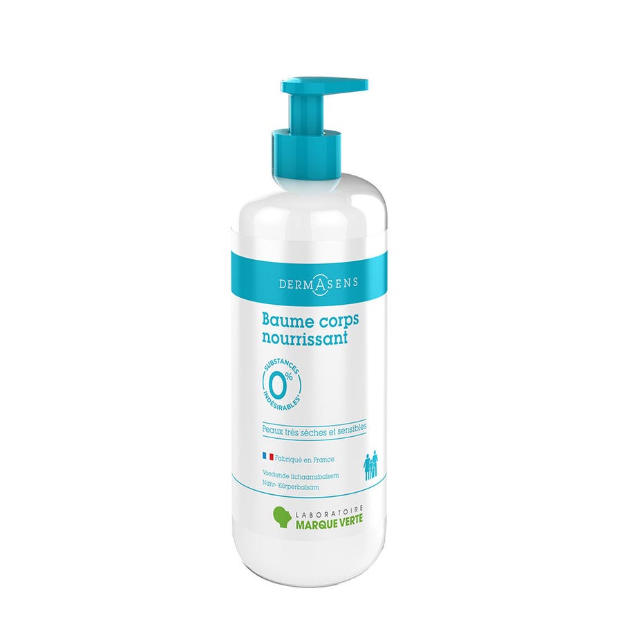 Baume corps nourrissant 500ml Peaux seches et sensibles Dermasens