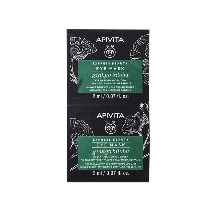 Eye Contour Masks for Dark Circles and Signs of Fatigue 2x2ml Express Beauty Apivita