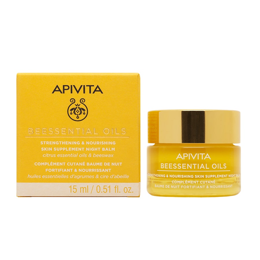 Fortifying & Nourishing Night Balm 15ml Beessential Oils Apivita