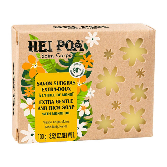 Ultra-rich soap with monoi oil extract 100g Corps Hei Poa