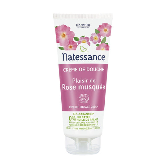 Relaxing Rosehip Shower Cream 200ml Natessance