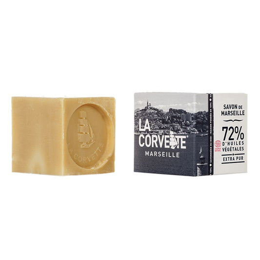 Cube of EXTRA PUR Marseille Soap 300g La Corvette