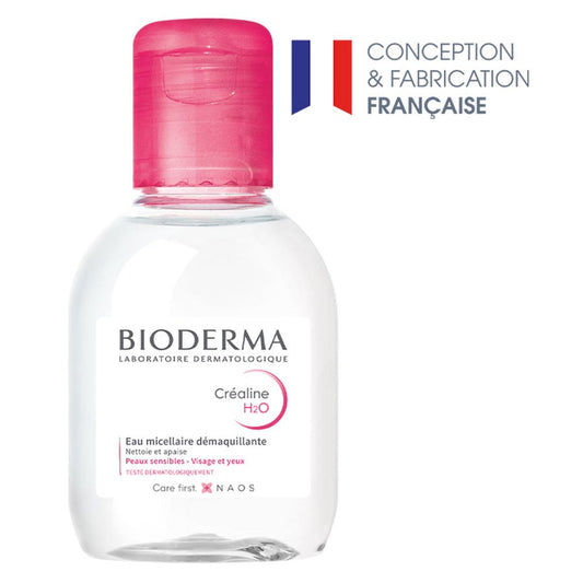 H2o Micellar Solution 100ml Crealine H2O Peaux Sensibles, Normales à Mixtes Bioderma