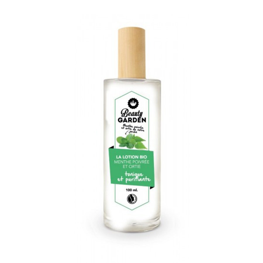 Organic peppermint & Nettle lotion - Toning and purifying 100ml Beauty Garden