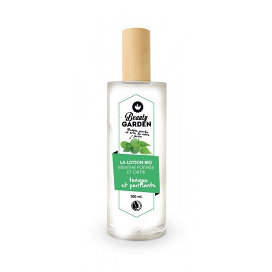 Organic peppermint & Nettle lotion - Toning and purifying 100ml Beauty Garden