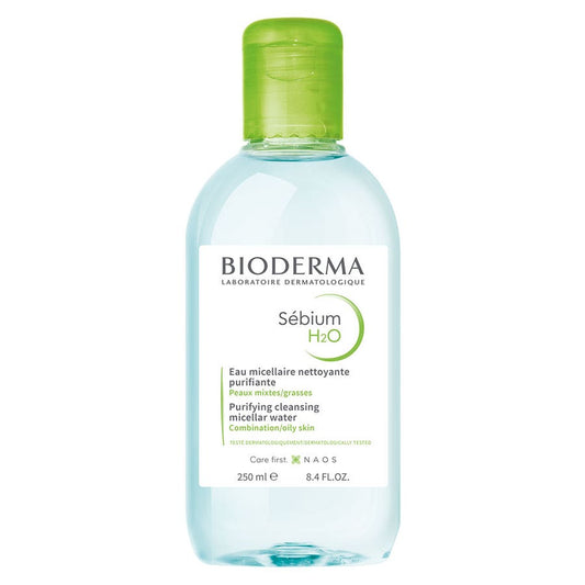 H20 Micellar Solution 250ml Sebium H2O Peaux grasses Bioderma