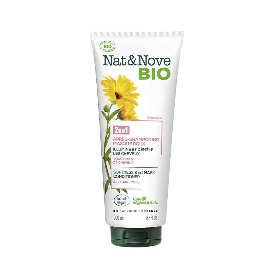 Organic Mild 2-in-1 Mask Conditioner 200ml all skin types NAT&NOVE BIO