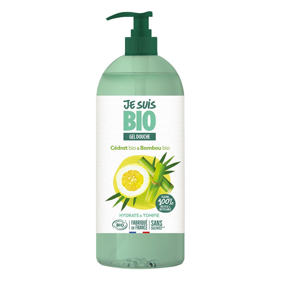 Cédrat and Bamboo Shower Gel 1l Je suis Bio