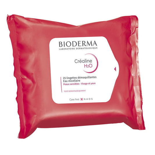 H2o Wipes X25 x25 Crealine H2O Bioderma